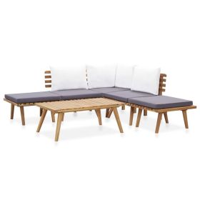 6 Piece Patio Lounge Set Solid Wood Acacia 6 Piece Patio Lounge Set Solid Wood Acacia